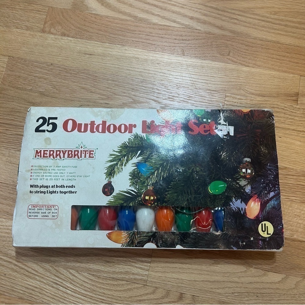 Vintage Merrybrite C9 Multi Color Christmas String Lights
